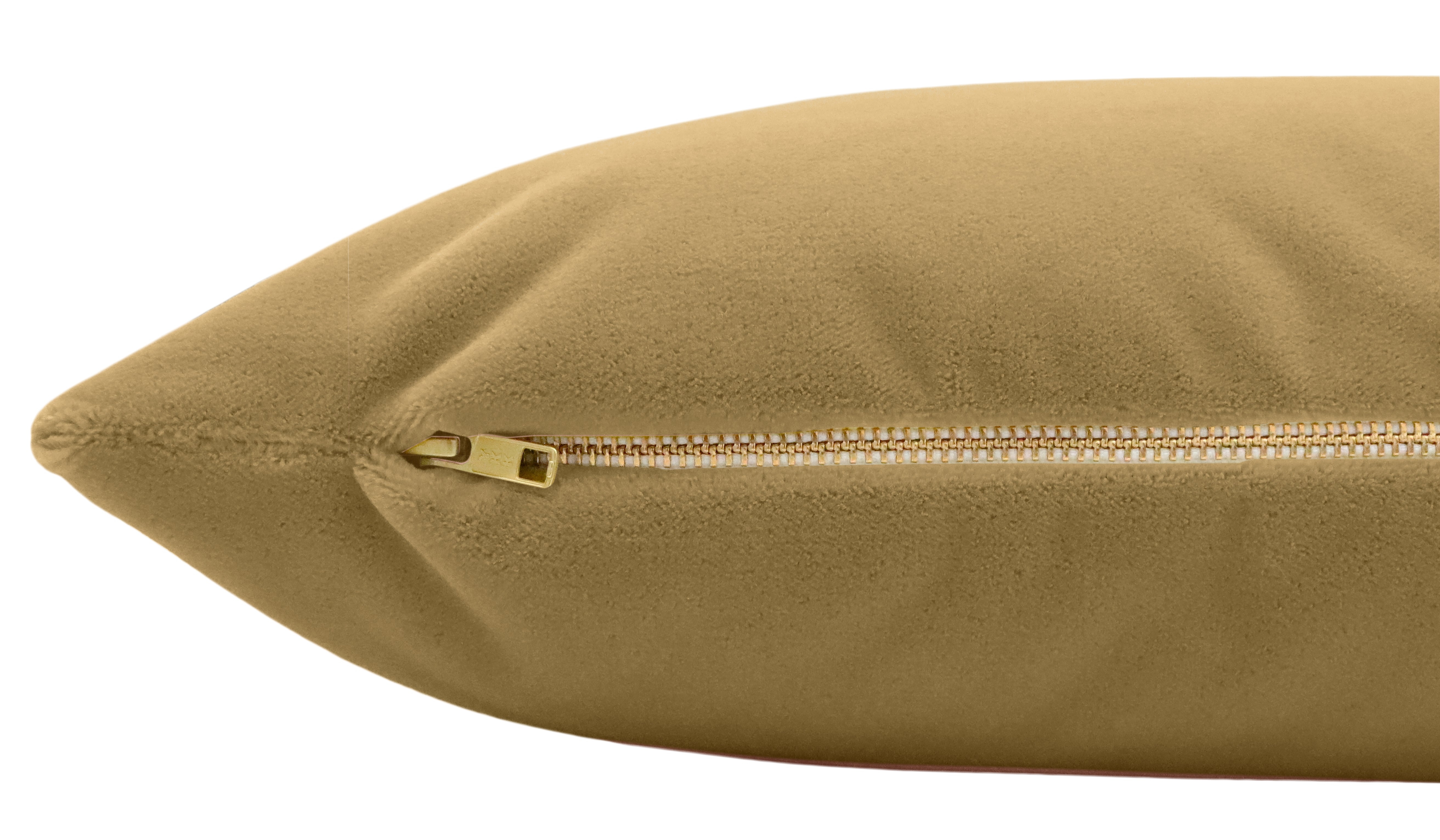 THE XL LUMBAR :: MOHAIR VELVET // CAMEL - 14" X 48" - Image 1