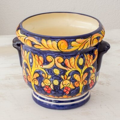 Handmade Royalty Ceramic Flower Jar - Image 0