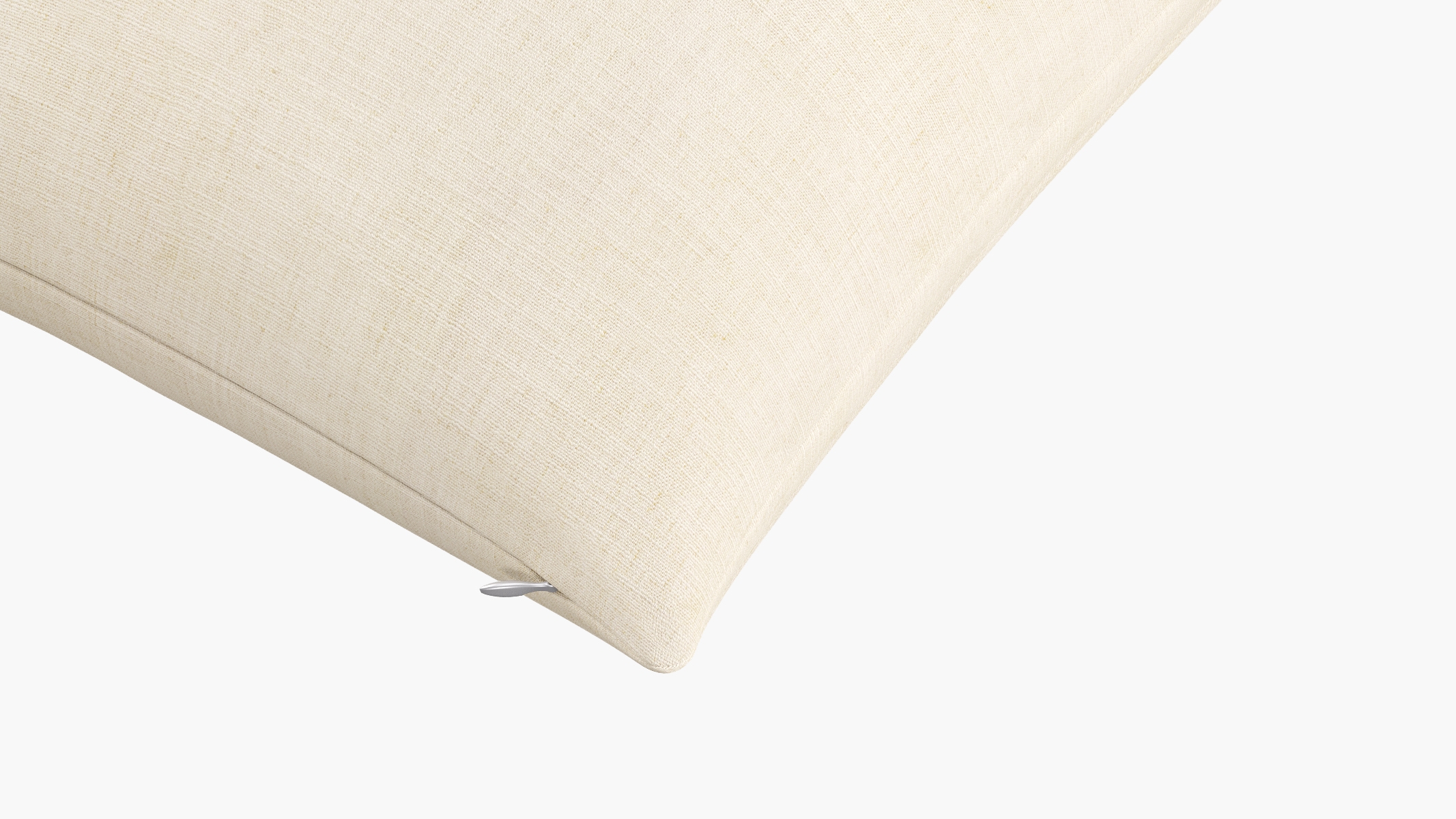 Throw Pillow 22", Talc Everyday Linen, 22" x 22" - Image 1