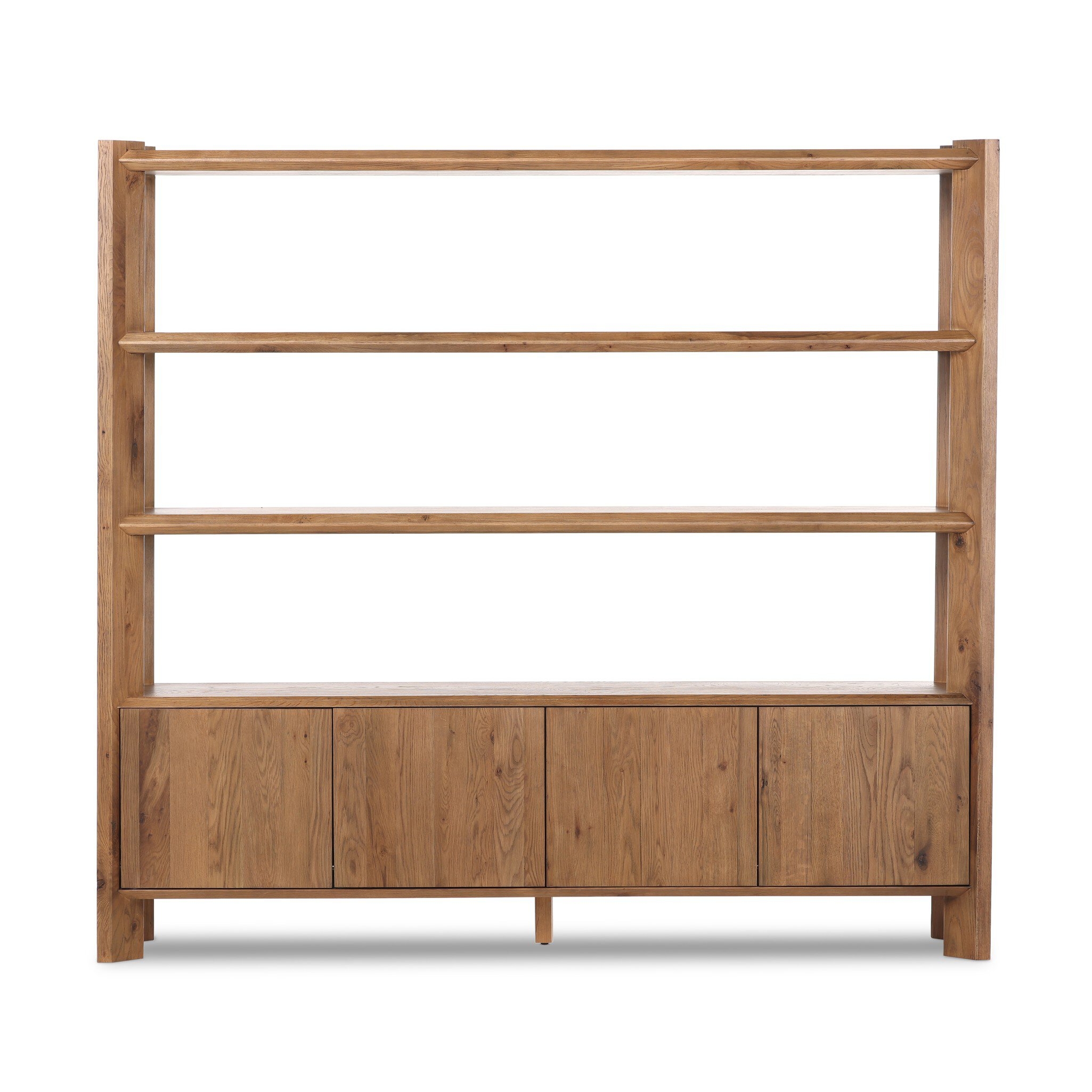 Orwin Wide Bookshelf - Worn Oak - Image 4