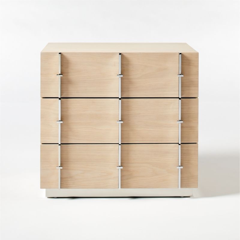 Bowen Oak Inlay Nightstand - Image 1