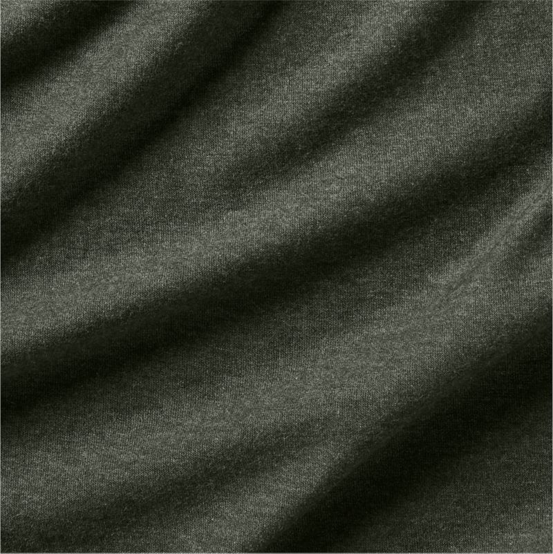 Cozysoft Organic Cotton Jersey Ficus Green King Bed Pillow Sham - Image 2