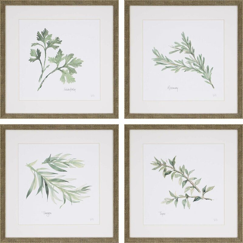 Herbs' Picture Frame Graphic Art, Set of 4 - Image 0