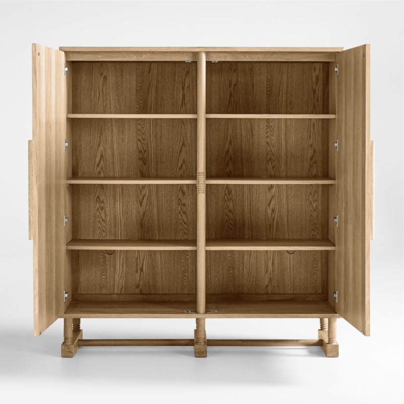 Le Panneau Oak Wood Storage Cabinet by Athena Calderone - Image 5