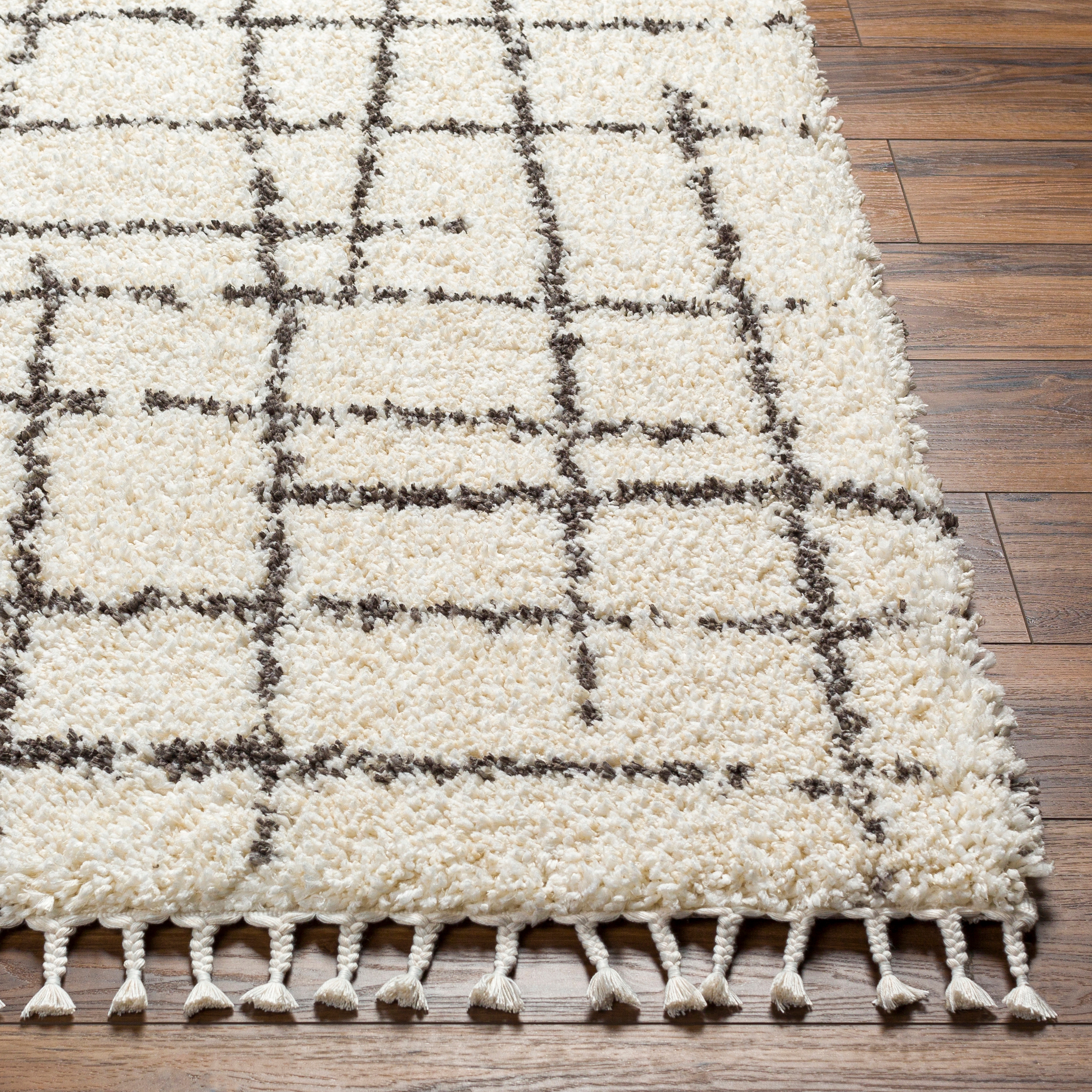Jakarta Beige Indoor 9'2" x 12' Machine Woven Rug - Image 1