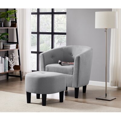 Benat Barrel Chair And Ottoman - Image 0