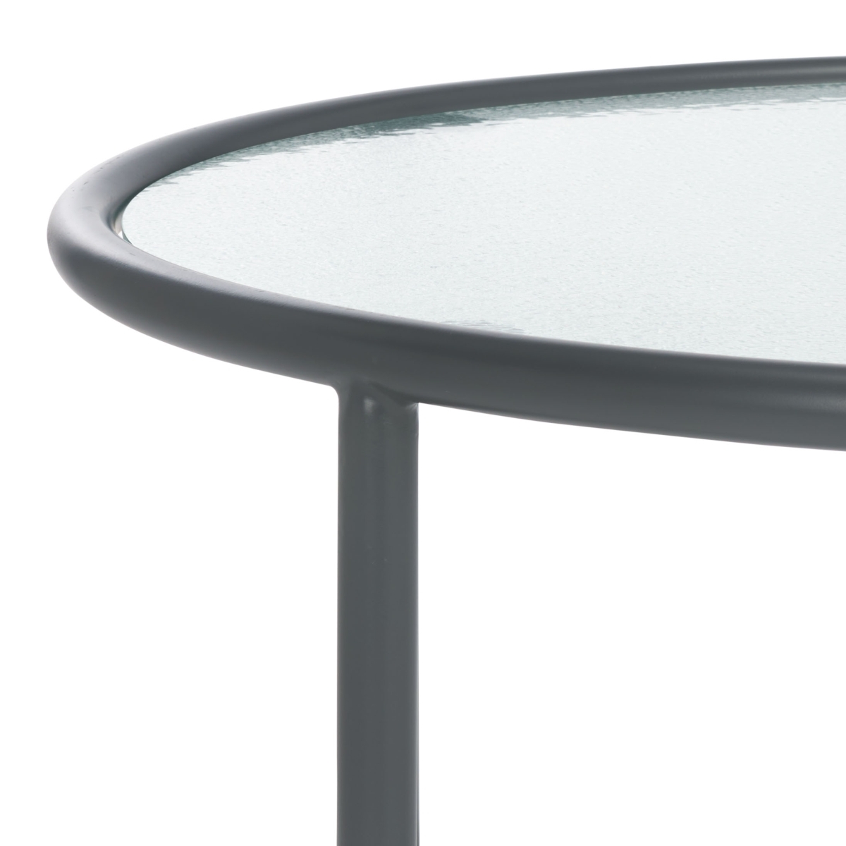 Zuzana Glass Top Coffee Table - Grey / Clear - Image 2