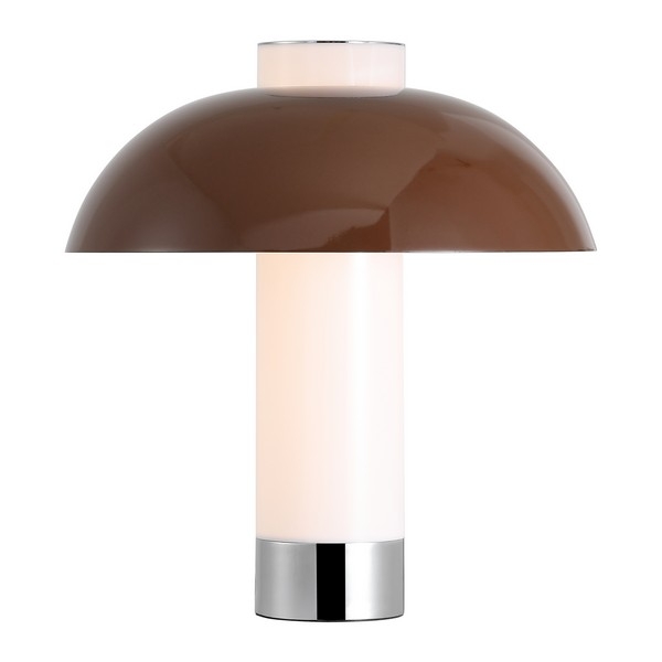 Nora 15 Inch Table Lamp - Coffee/White - Image 2