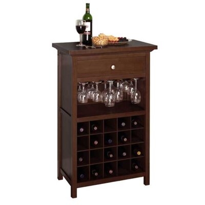 Jalyrica Wine Cabinet With Drawer And Glass Rack - Image 0