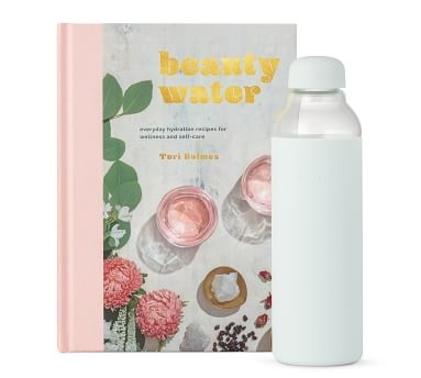 Beauty Water Hydration 2-Piece Gift Set (book &amp; water bottle) - Blush - Image 3
