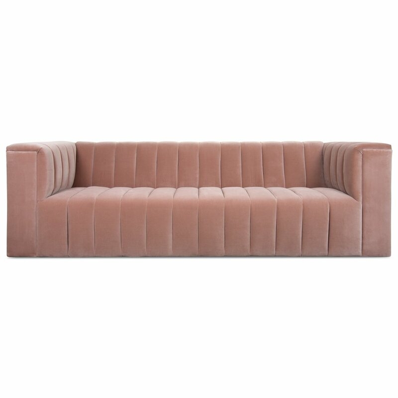 Monaco Sofa Upholstery: Mauve - Image 0