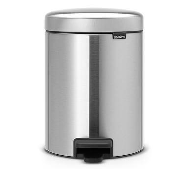 Matte Steel Brabantia newIcon Recycle Step Trash Can, 2 x 0.5 Gallon - Image 0
