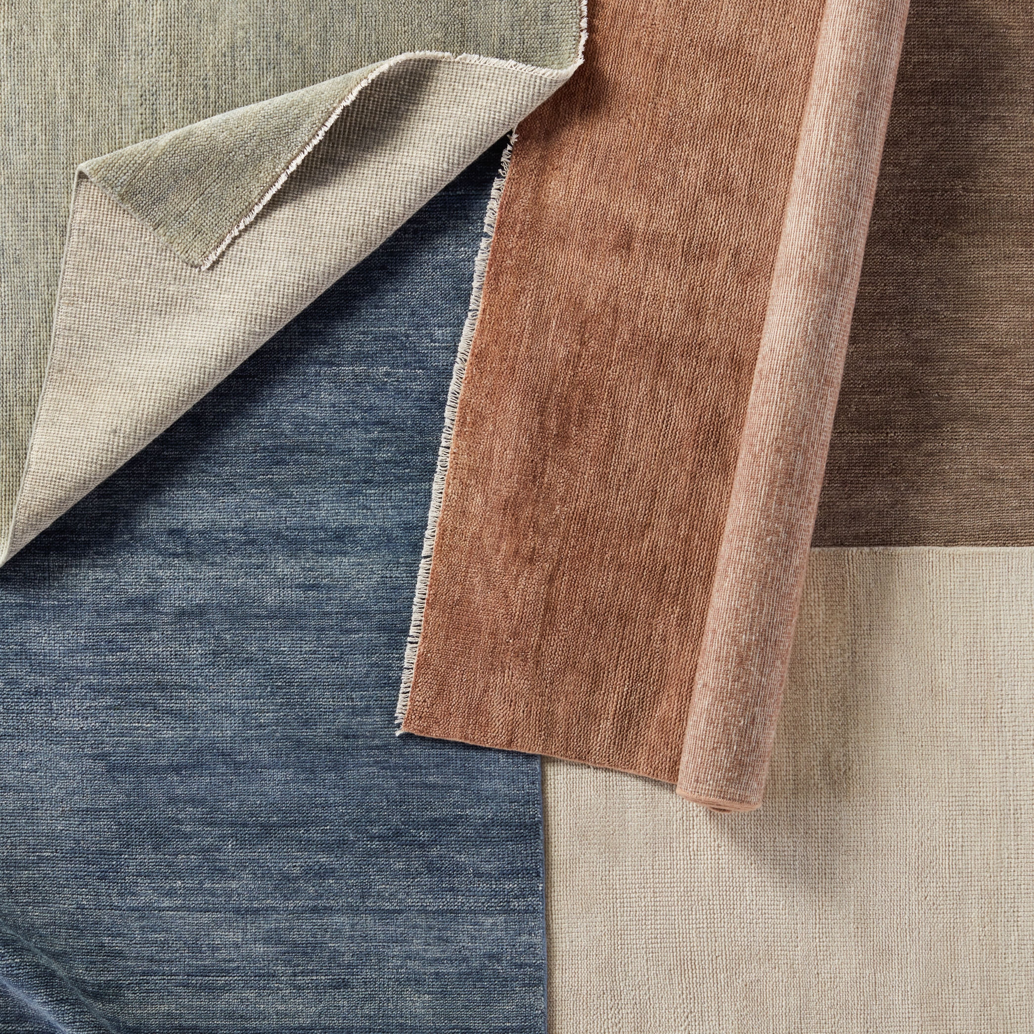 Origin SAG11 Handknotted Solid Dark Blue Runner Rug (3'x12') - Image 4