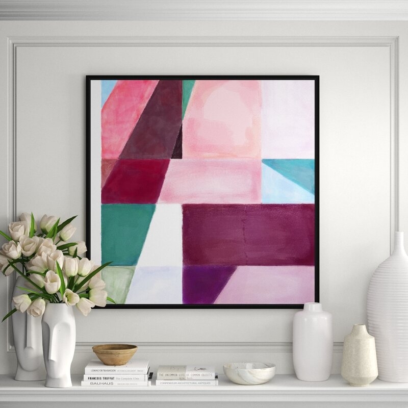 JBass Grand Gallery Collection Z Geometry I - Framed Graphic Art on Canvas - Image 0