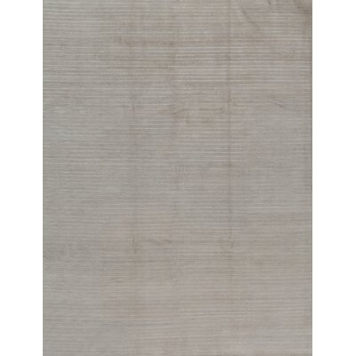 Tibetan Striped Hand-Knotted Wool Beige Area Rug - Image 0