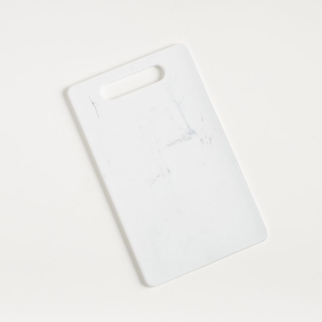 Jelli ® Reversible White Marble 10"x6" Cutting Board - Image 0