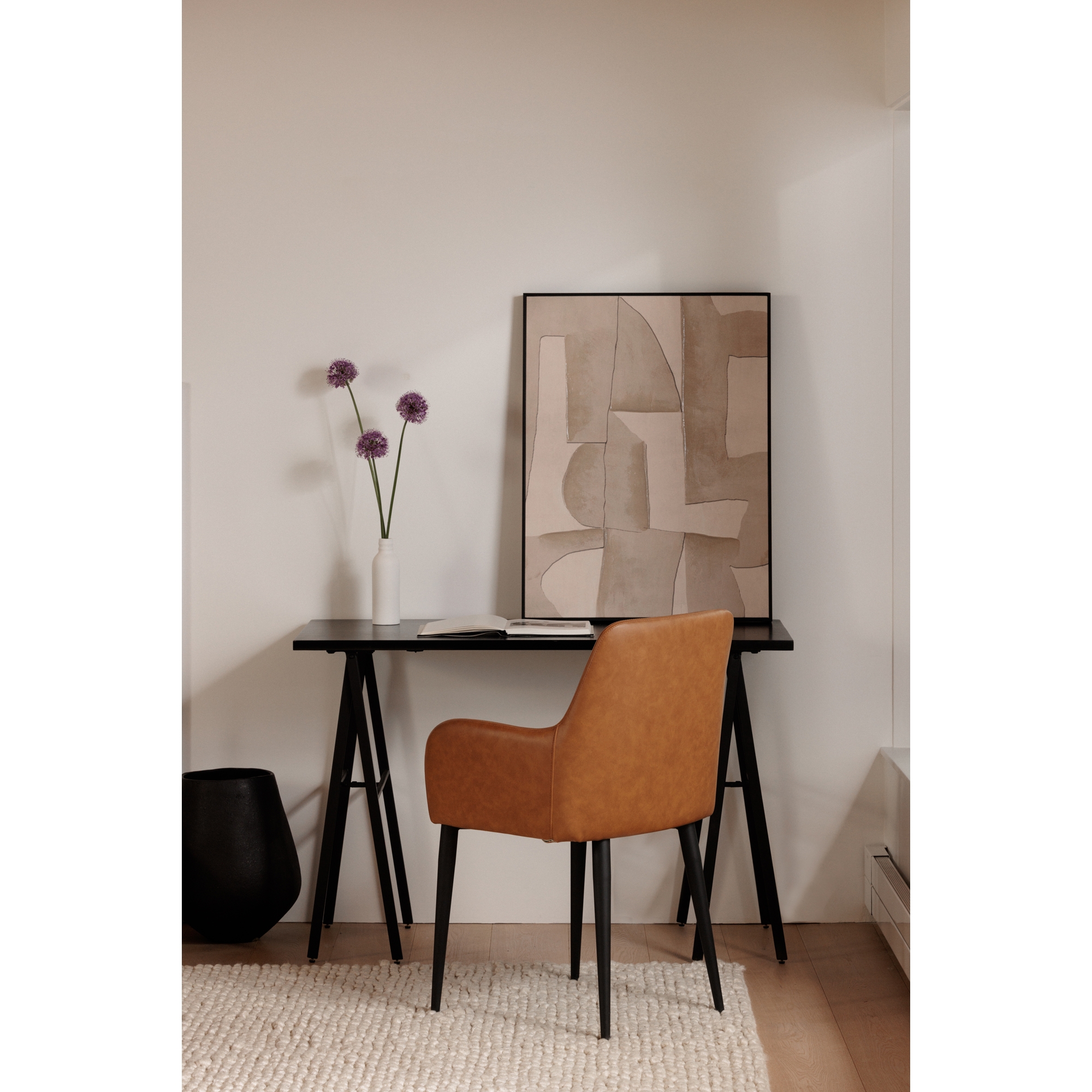 Cantata Dining Chair Tawny Vegan Leather - Set Of Two - Image 7