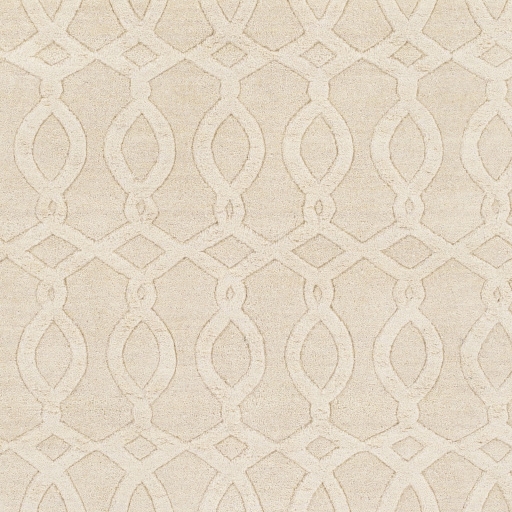 Etching Beige Indoor 2'6" x 8' Handmade Rug - Image 0