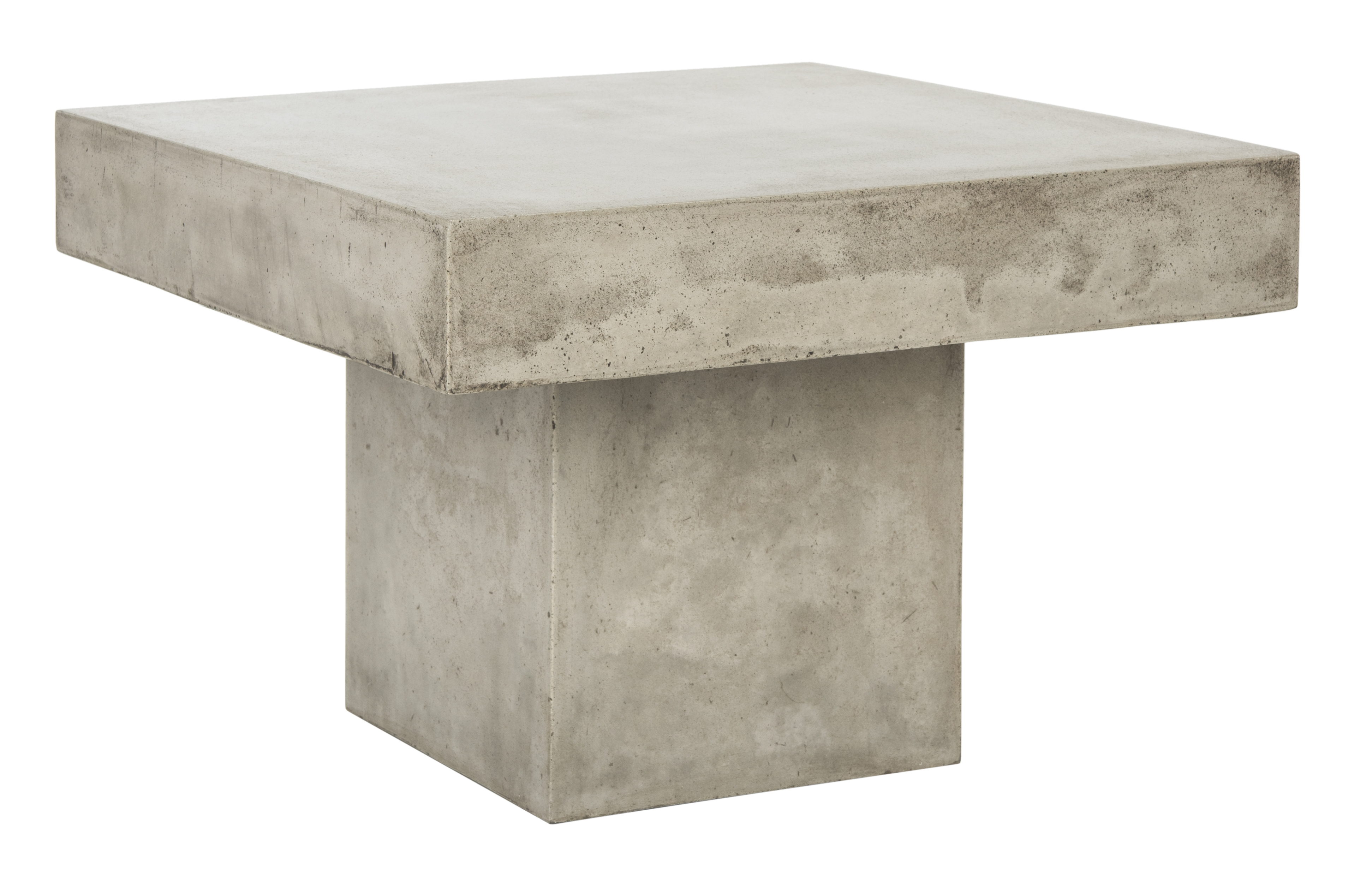 Tallen Indoor/Outdoor Modern Concrete 15.75-Inch H Coffee Table - Dark Grey - Safavieh - Image 4