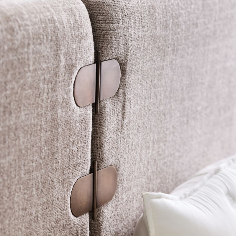 Montecito Queen Extended Headboard Bed with Lighting by Brigette Romanek - Image 1