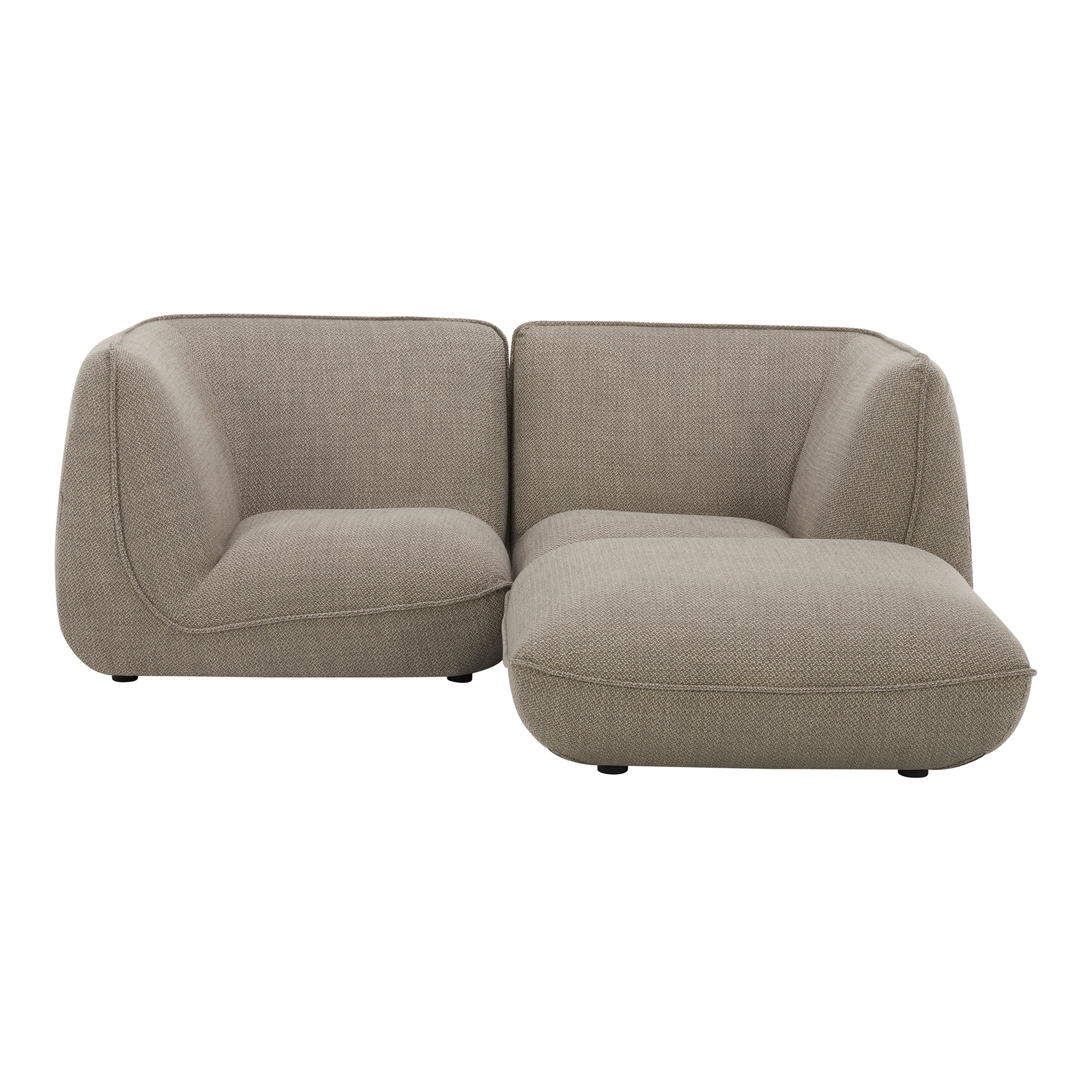 Zeppelin Nook Modular Sectional Speckled Pumice - Image 0