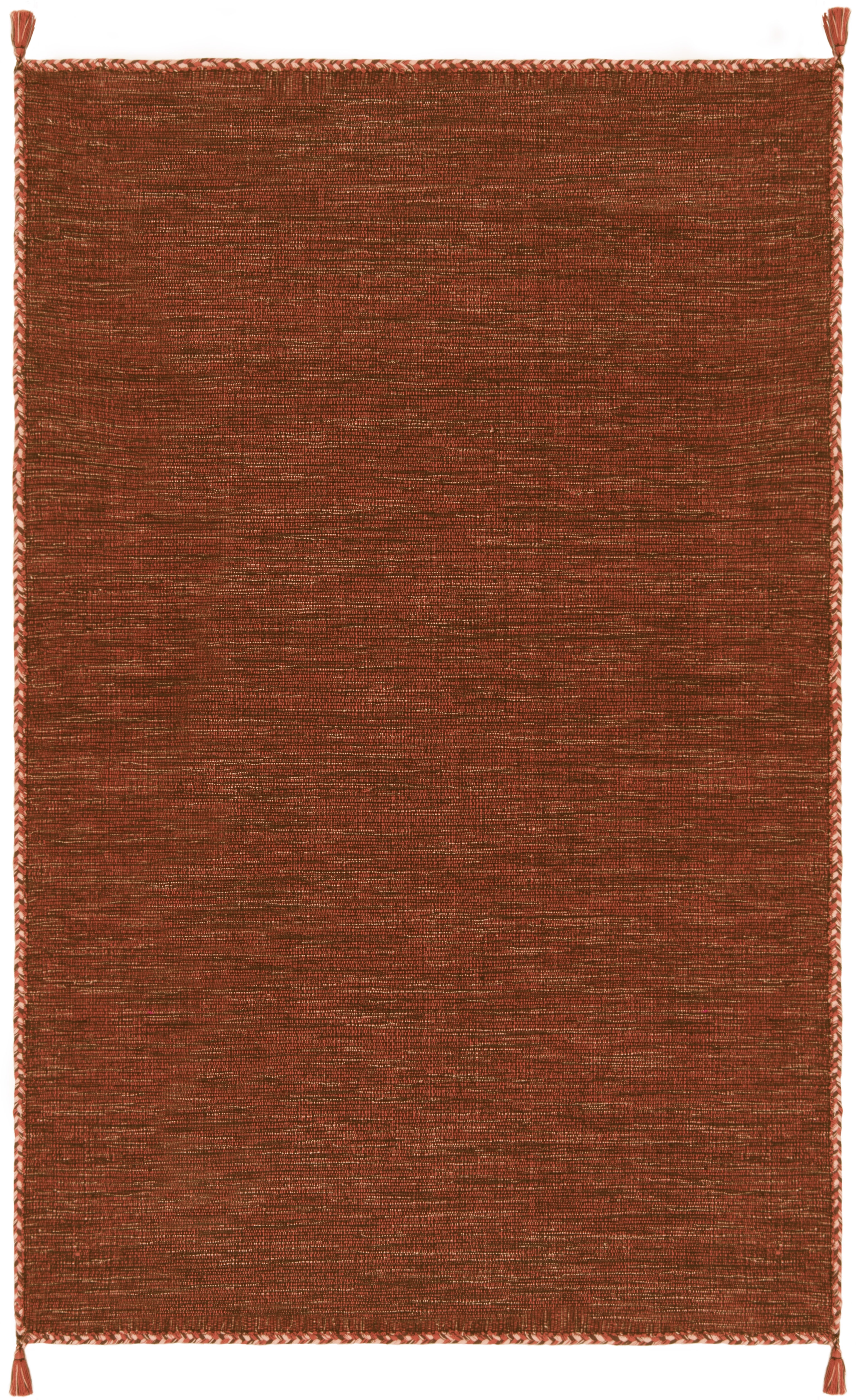 Arlo Home Hand Woven Area Rug, MTK150P, Orange/Black,  5' X 8' - Image 0