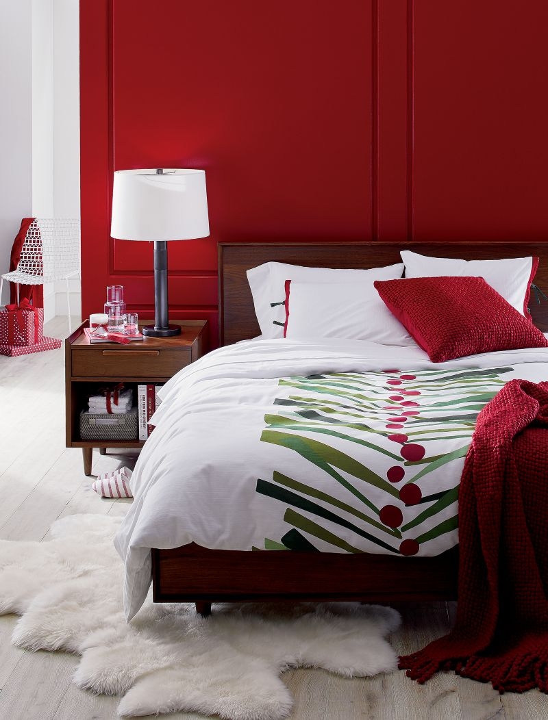 Tate Walnut King Wood Bed - Image 1