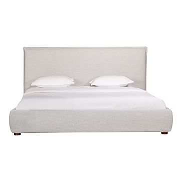 Simple Knife Edge Bed, Queen, Light Grey - Image 3