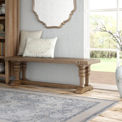 Solid Wood Bench - Image 0