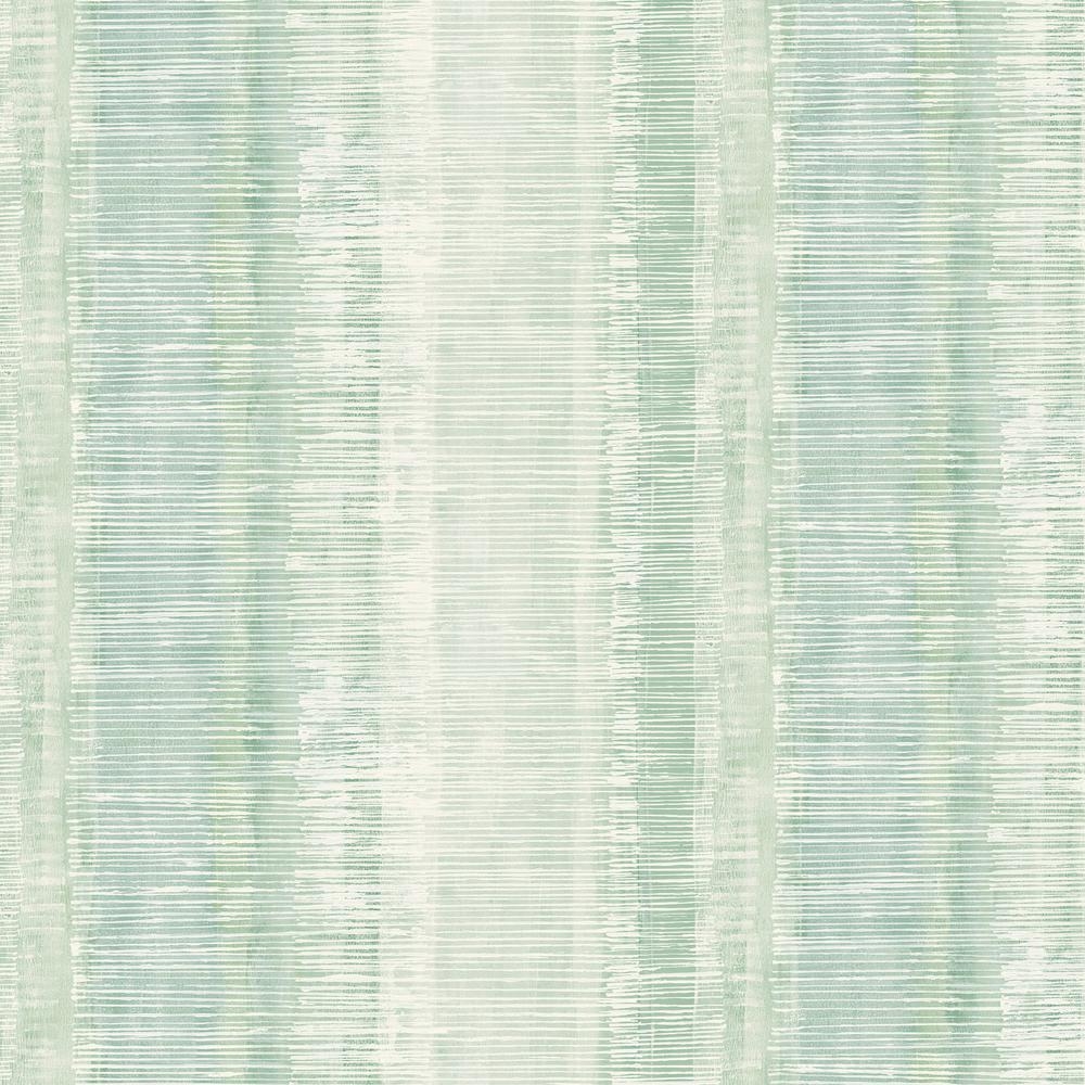 Seabrook Designs Tikki Natural Ombre Washed Jade and Aloe Faux Wallpaper - Image 0