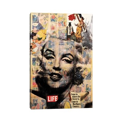 Marilyn Monroe - Life by Dane Shue - Wrapped Canvas Graphic Art Print - Image 0