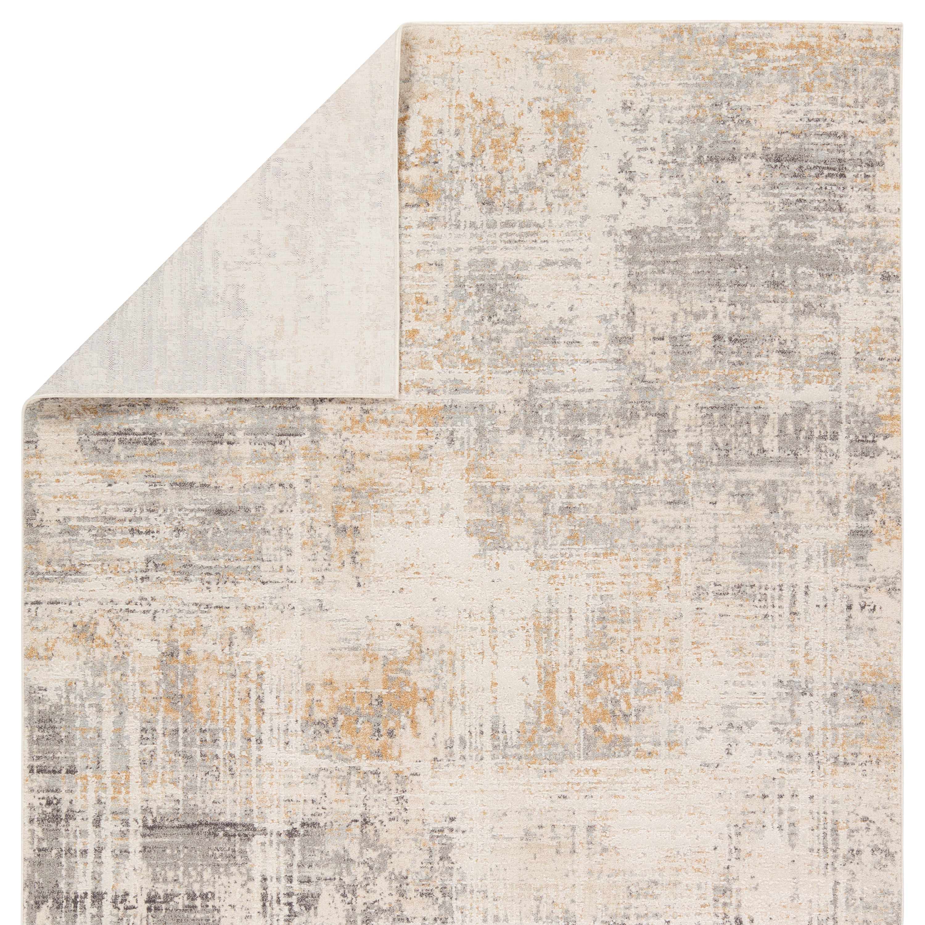 Alister Abstract Cream/Gray Area Rug (3'11"X5'11") - Image 2