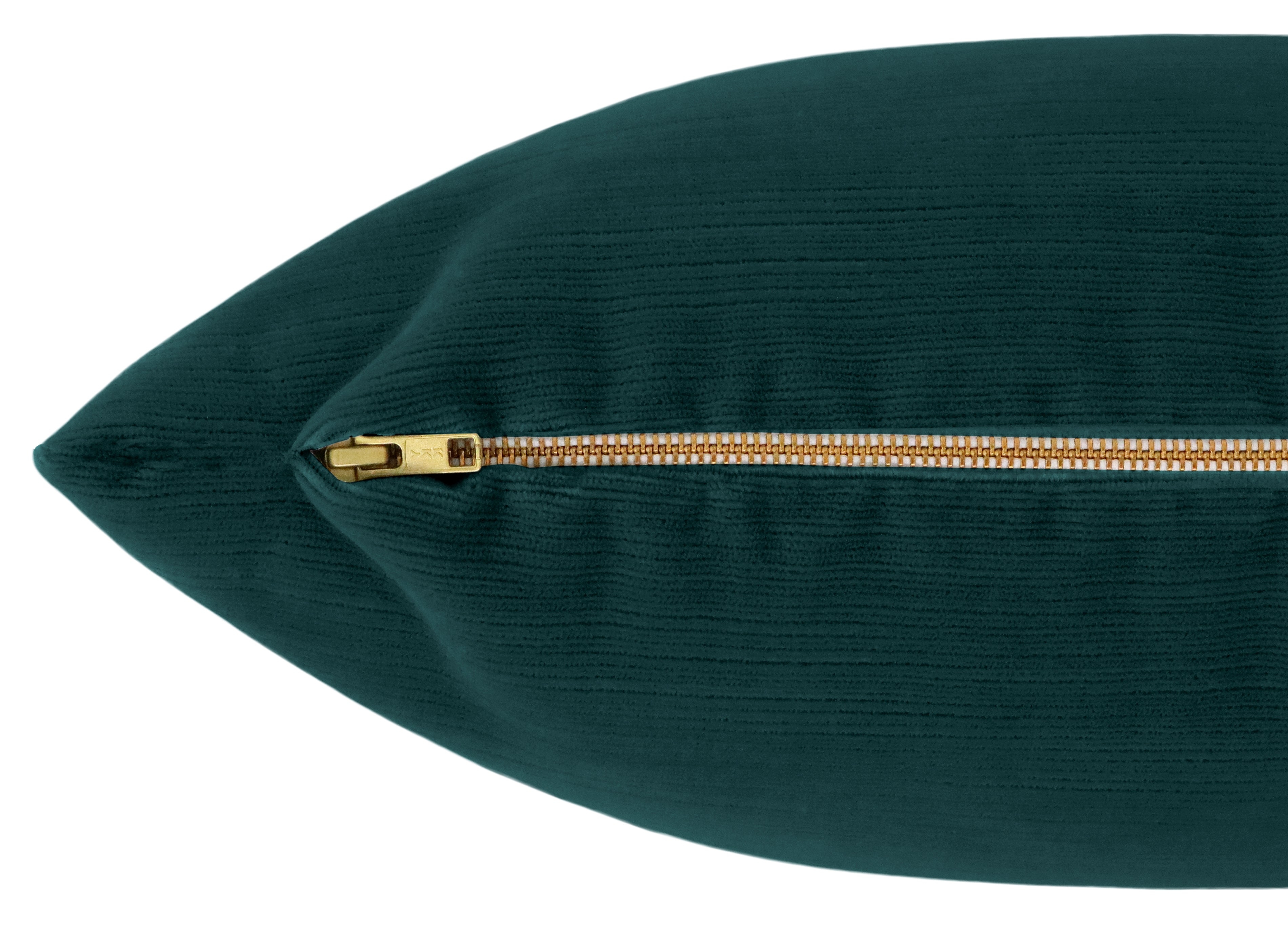 THE XL LUMBAR :: STRIE VELVET // HARBOUR BLUE - BY THE YARD - Image 1