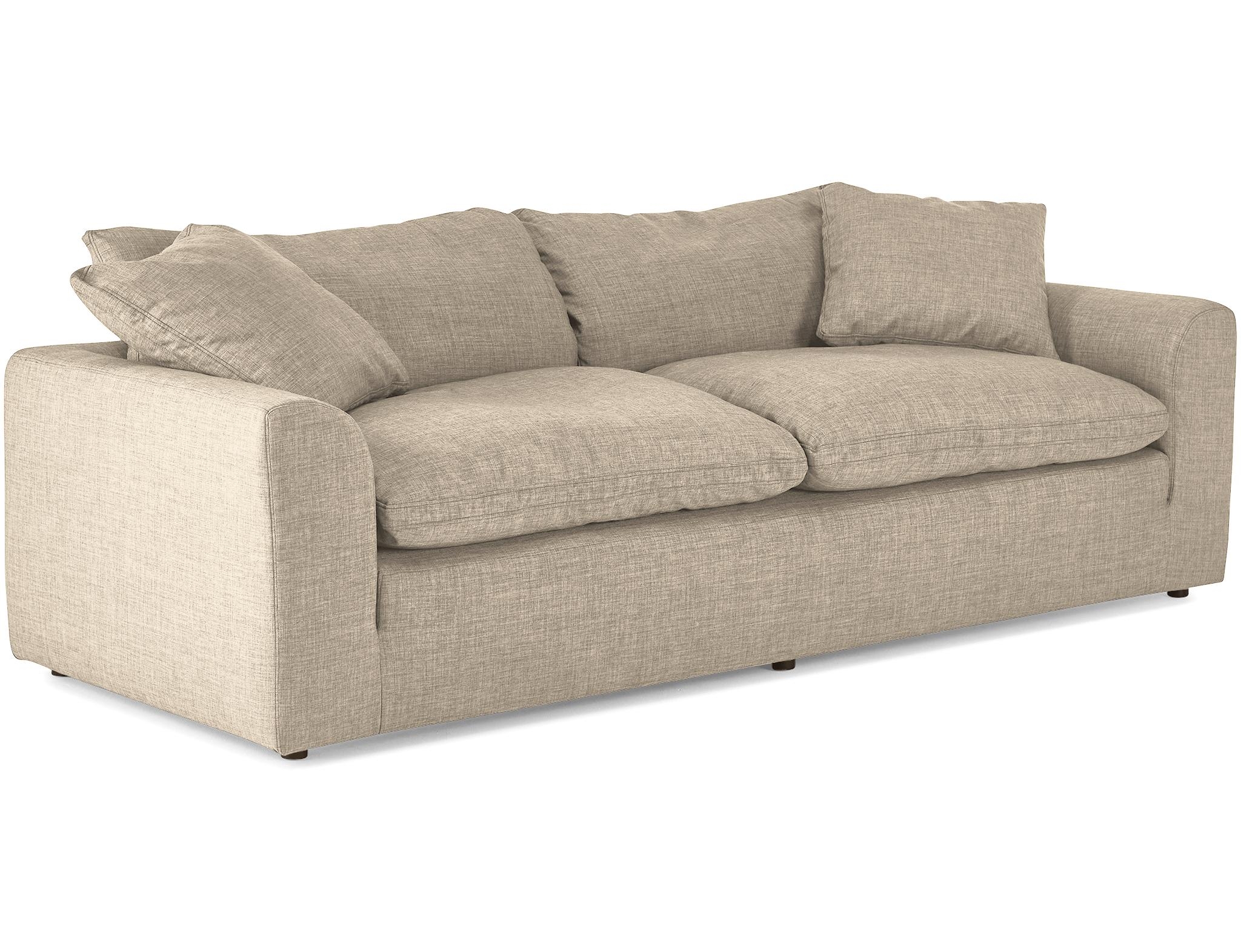 Beige/White Bryant Mid Century Modern Sofa - Cody Sandstone - Image 1
