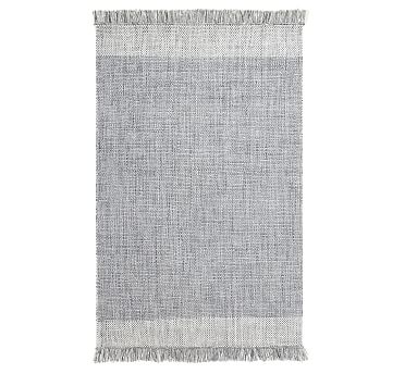 Kian Recycled Material Indoor/Outdoor Rug, 8' x 10', Chambray - Image 0