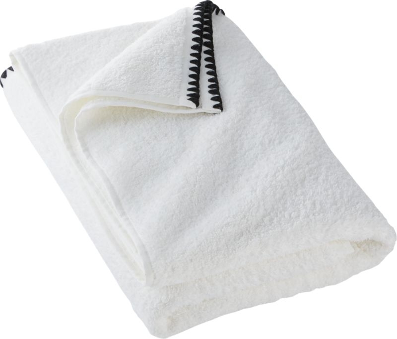 Tuli Black Trim Bath Towel - Image 9