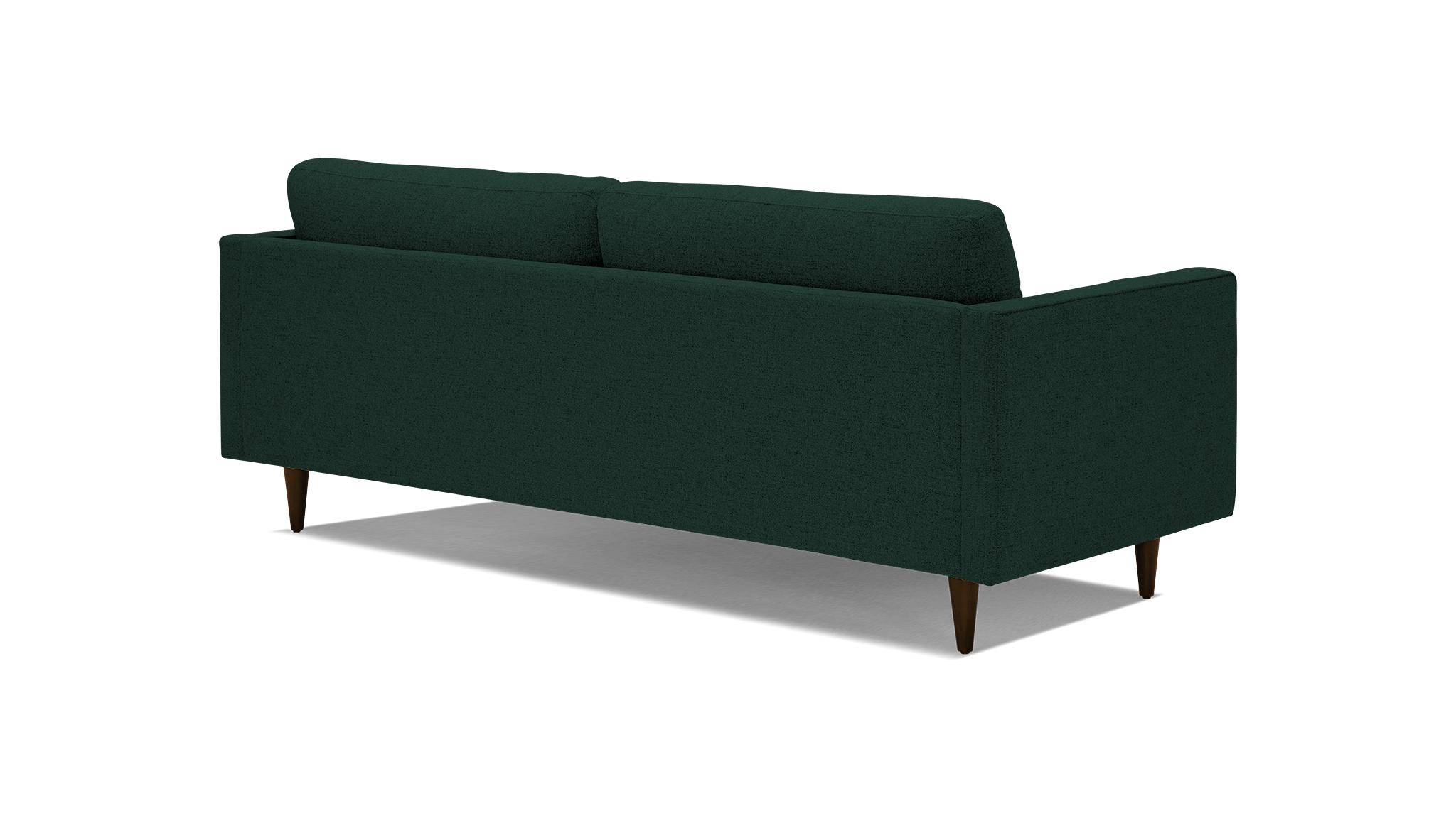 Green Briar Mid Century Modern Sofa - Royale Evergreen - Mocha - Image 3
