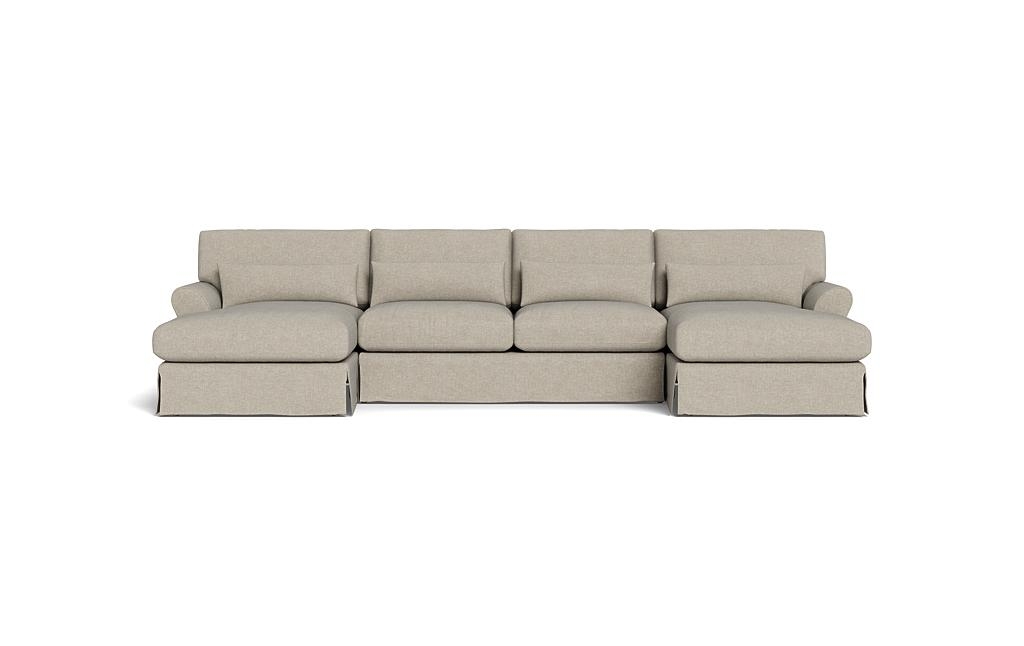 Interior Define Maxwell Slipcovered Sectional Sofa - Thumbnail 5