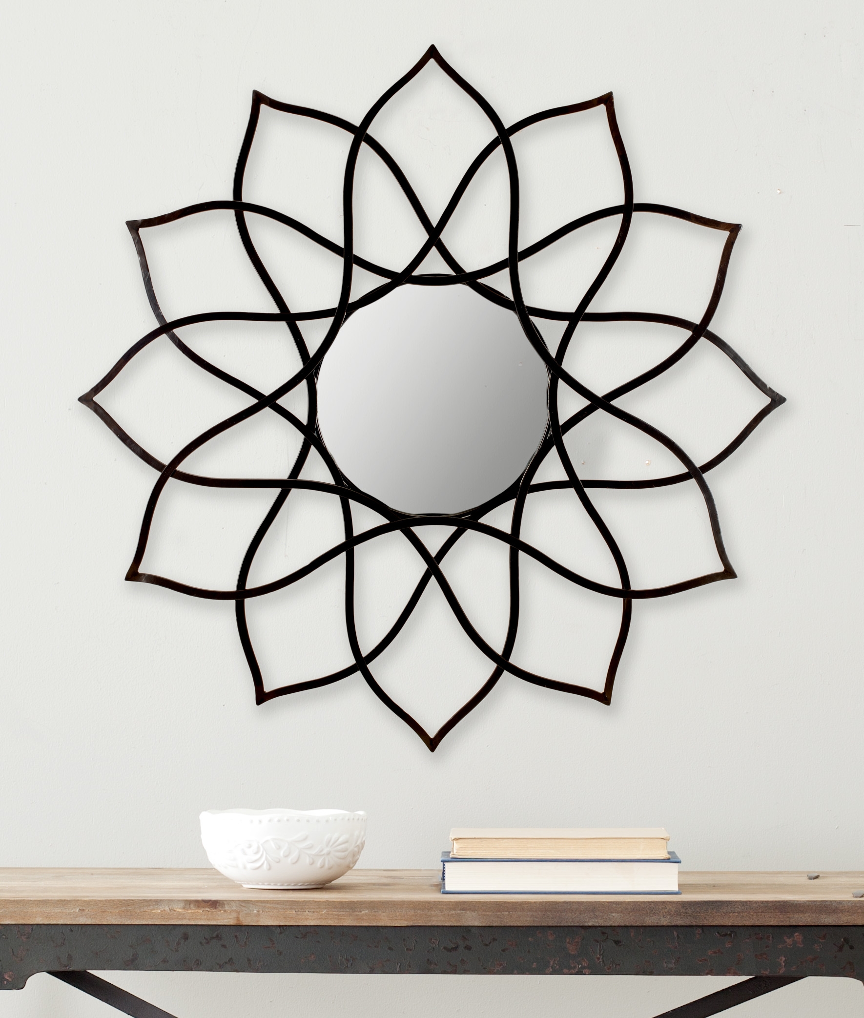 Flower Power Mirror - Coffee Bronze - Safavieh - Image 2