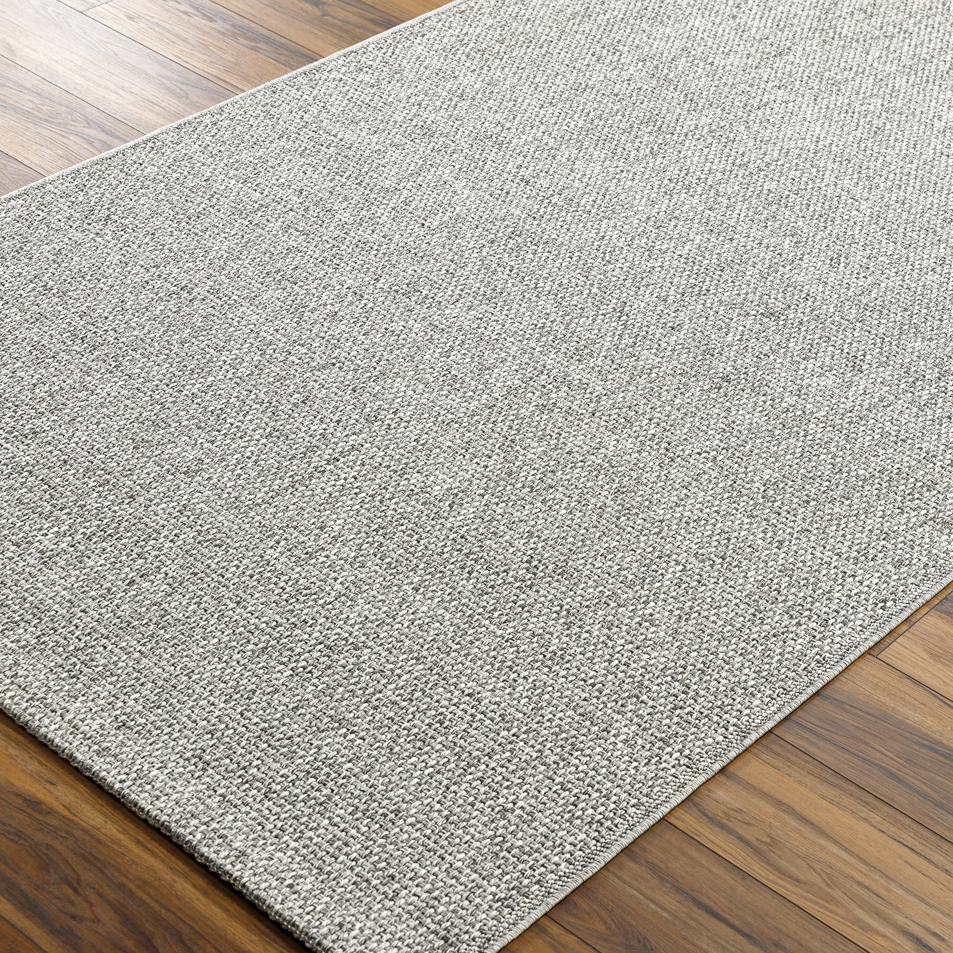 Birdie Gray Outdoor 6'4" x 9' Machine Woven Rug - Image 5