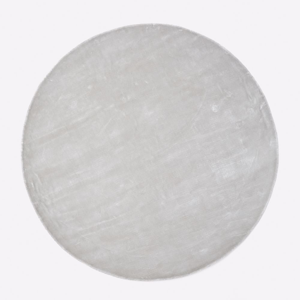 Lucent Rug, 6x6 Round, Frost Gray - Image 0