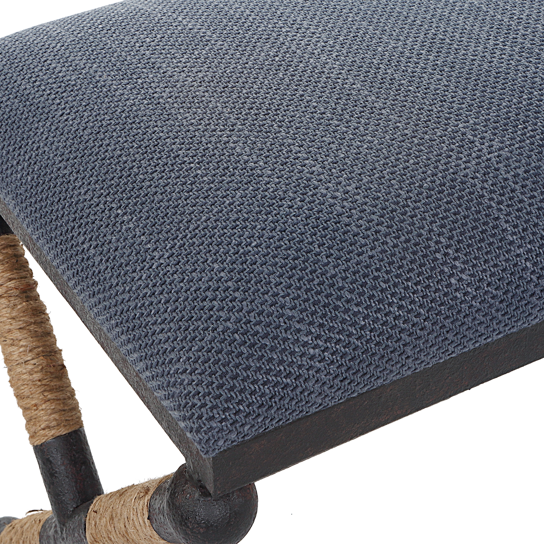 Firth Rustic Navy Bench - Image 7