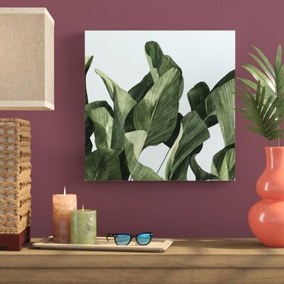 'Celadon Palms II' Painting on Canvas - Image 0