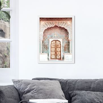 Oliver Gal Ornate Architecture Mint Blush Framed Art, Blush - Image 3