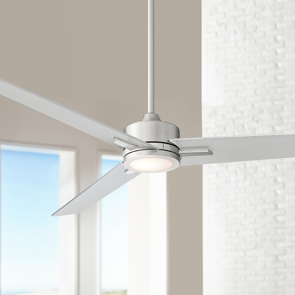 60" Monte Largo Brushed Nickel LED Ceiling Fan - Style # 64M90 - Image 0