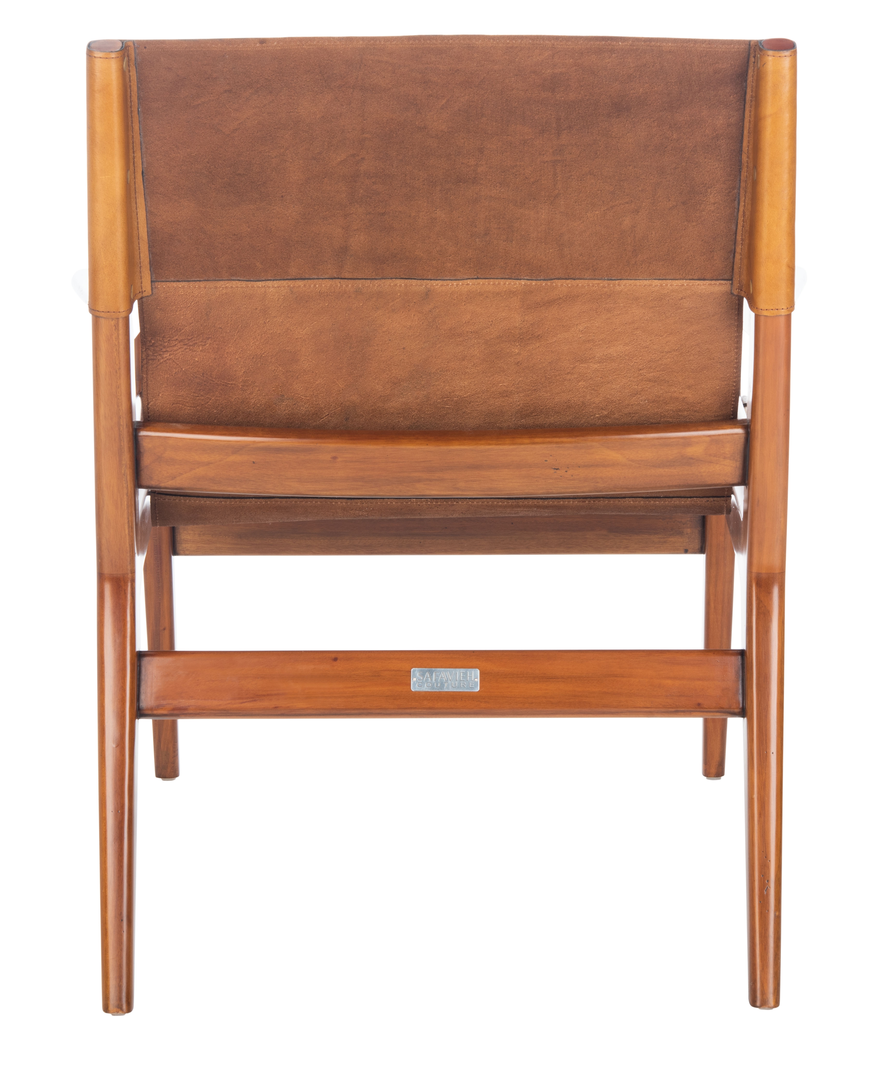 Pavati Leather Sling Chair, Brown - Image 4