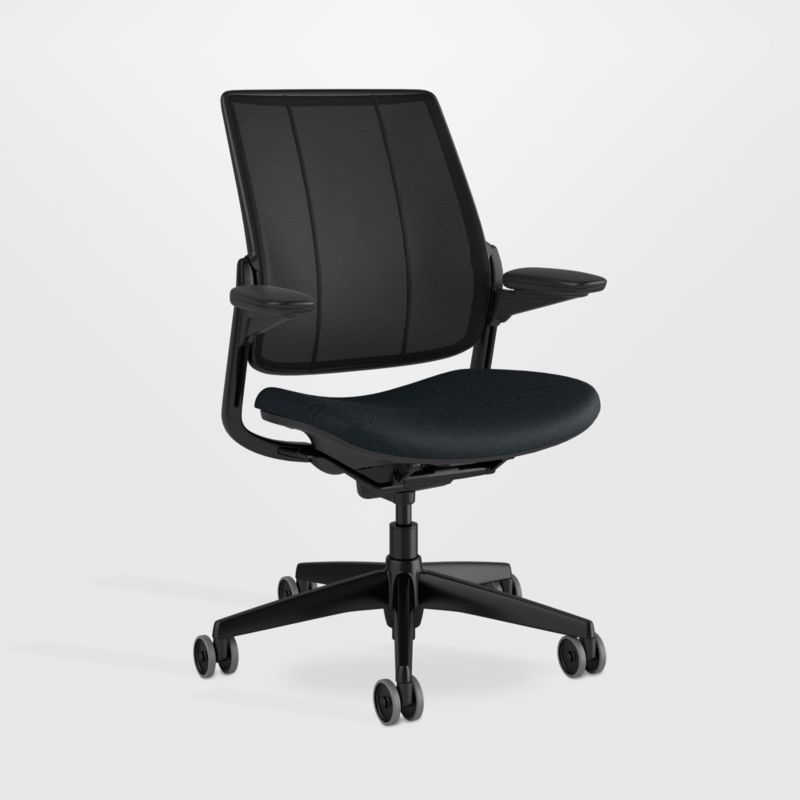 Humanscale ® Smart Ocean Blue Wool Office Chair - Image 1