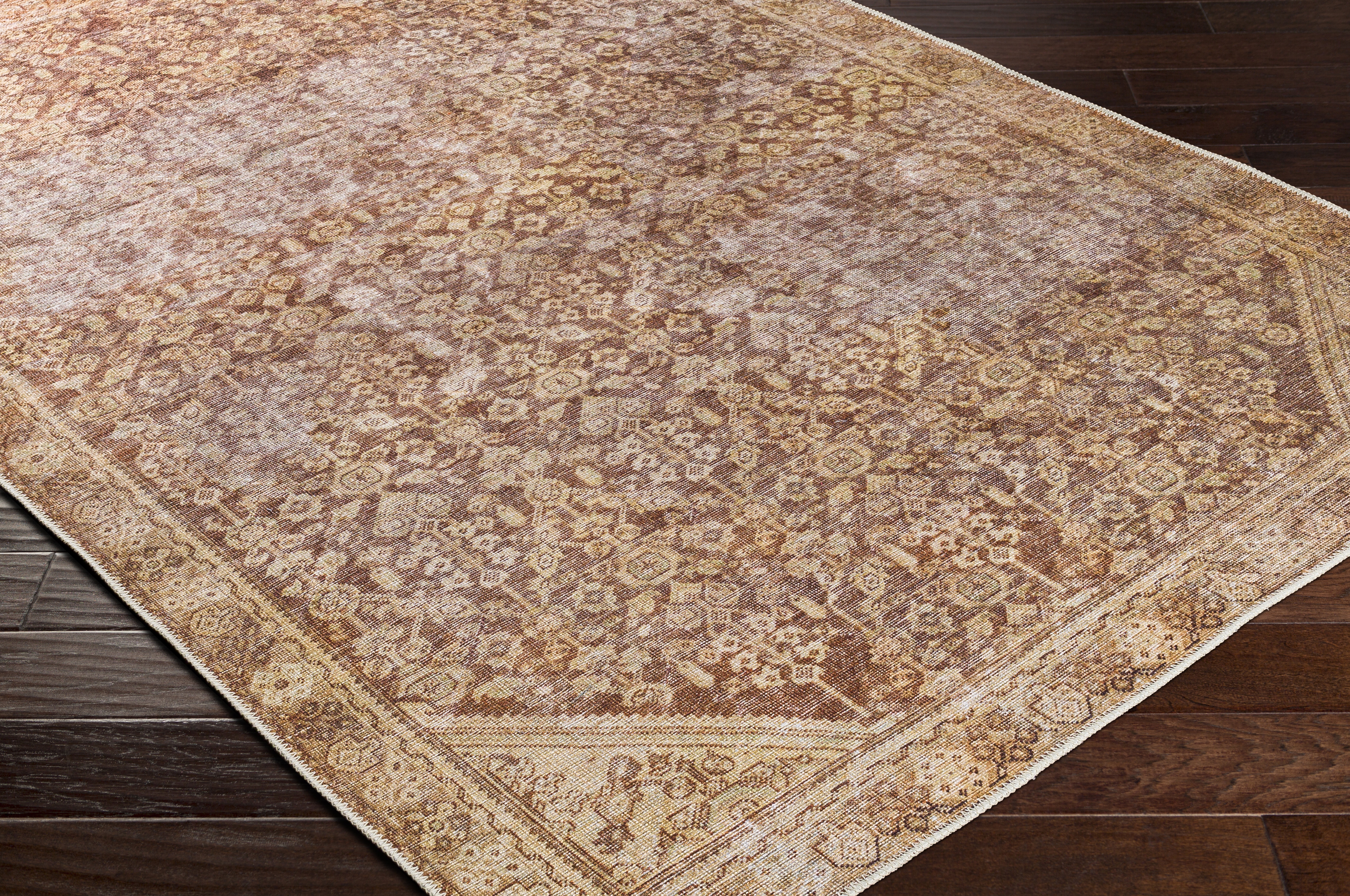 Amelie Beige Indoor 2'7" x 7'10" Machine Woven Rug - Image 2