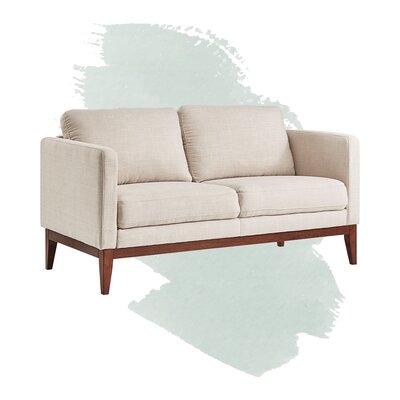 Rowland 62'' Upholstered Loveseat - Image 0