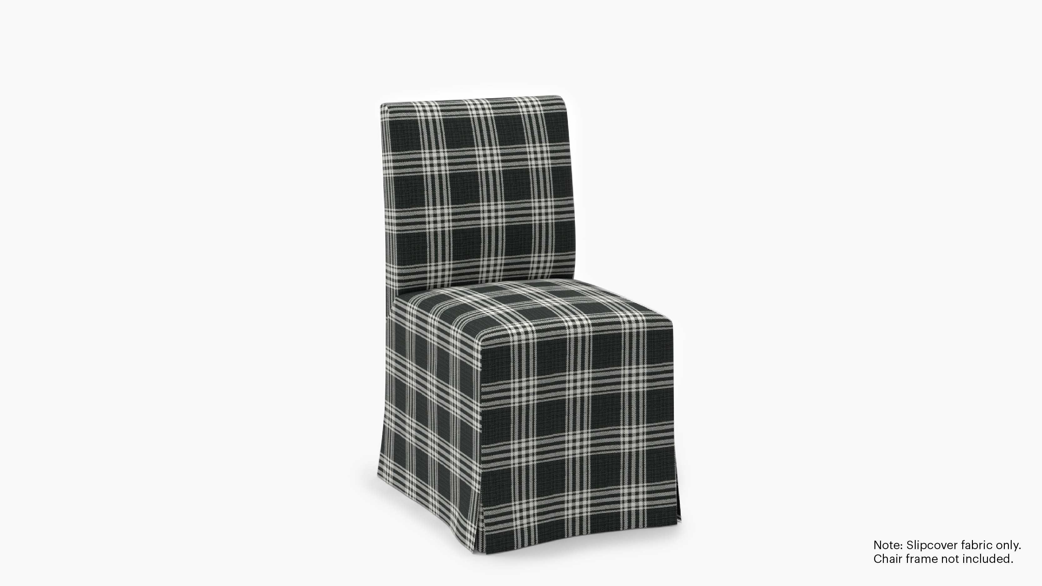 Slipcovered Signature Dining Chair - Cover Only, Barnegat Plaid - Image 1